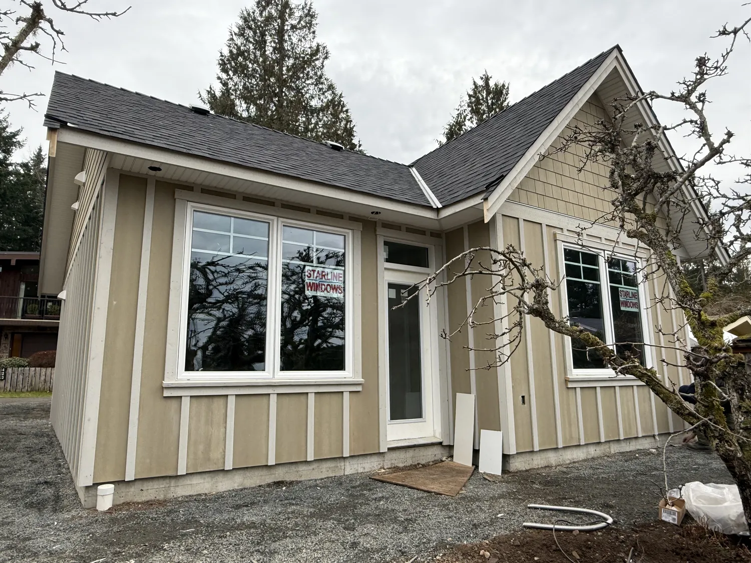 Custom detached garden suite build featuring durable exterior finishes, covered entry detailing, and efficient small-home design. Custom detached garden suite build featuring durable exterior finishes, covered entry detailing, and efficient small-home design.