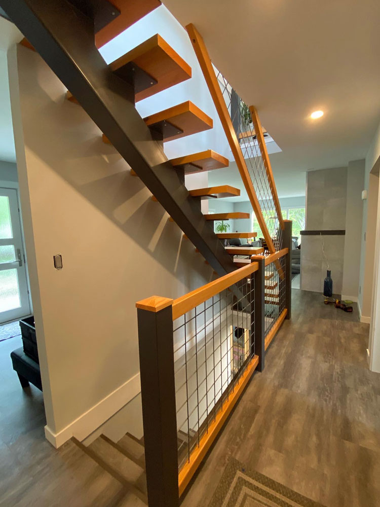 interior staircase renovation by Arama Building & Renovations in Qualicum Beach interior staircase renovation by Arama Building & Renovations in Qualicum Beach